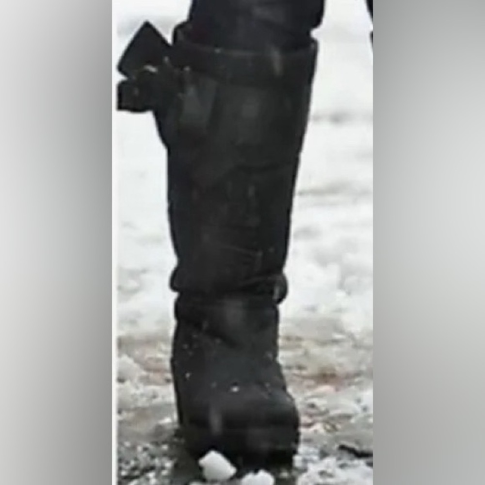 Kate Spade Black Textured Surface Boots In Great Condition.